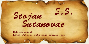 Stojan Šutanovac vizit kartica